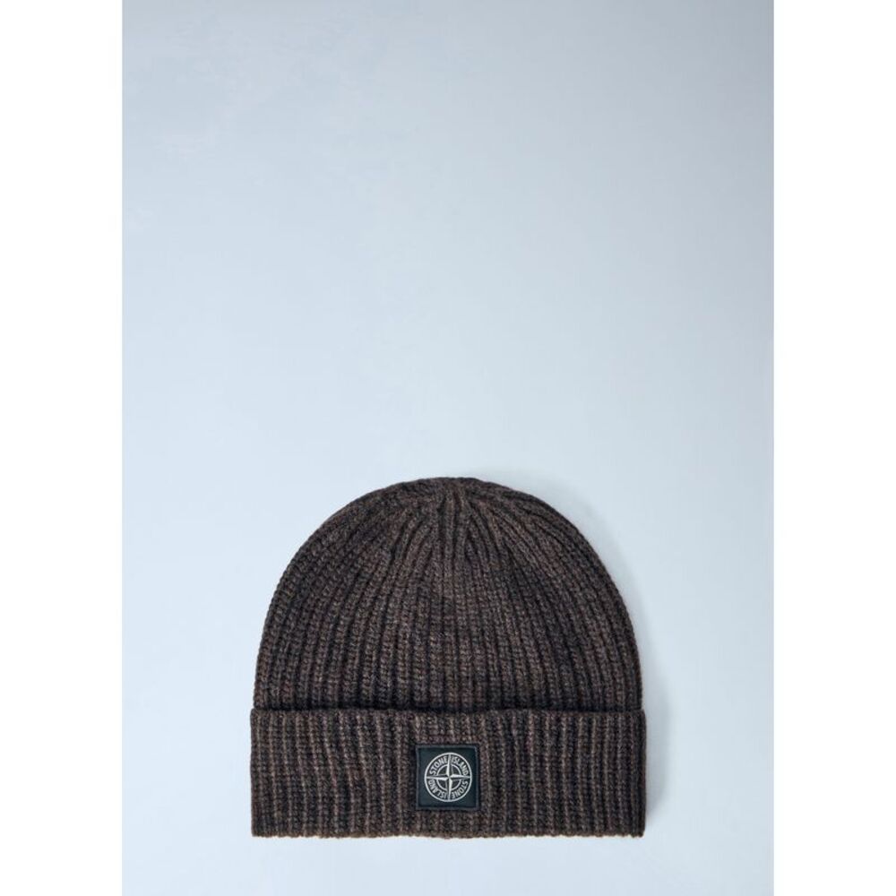 Stone Island Men Ribbed Knit Beanie